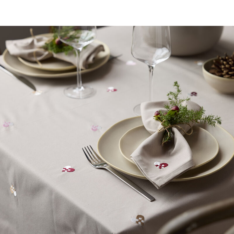 Christmas Hearts Embroidery Juledug Christmas Hearts Embroidery Juledug