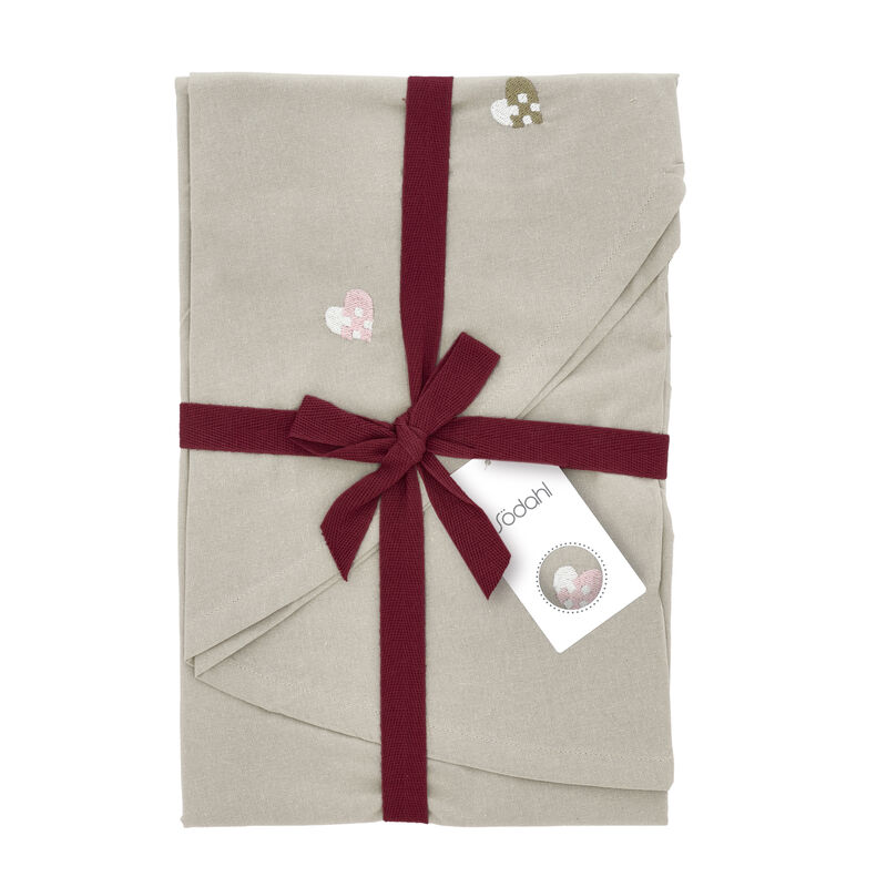 Christmas Hearts Embroidery Juletræstæppe