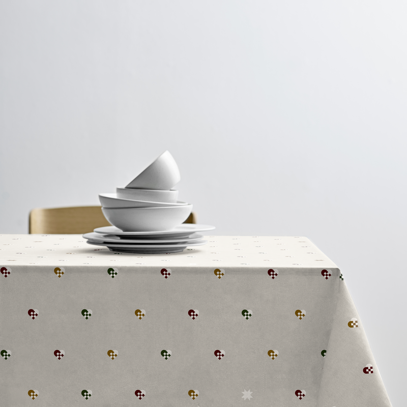 Christmas Hearts Akryldug m. antislip