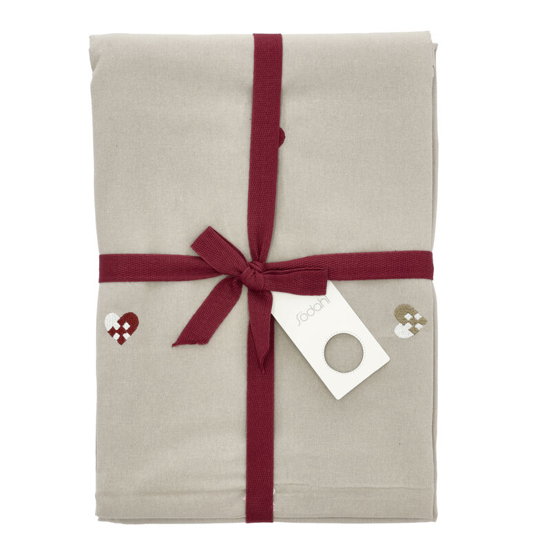 Christmas Hearts Embroidery Juledug