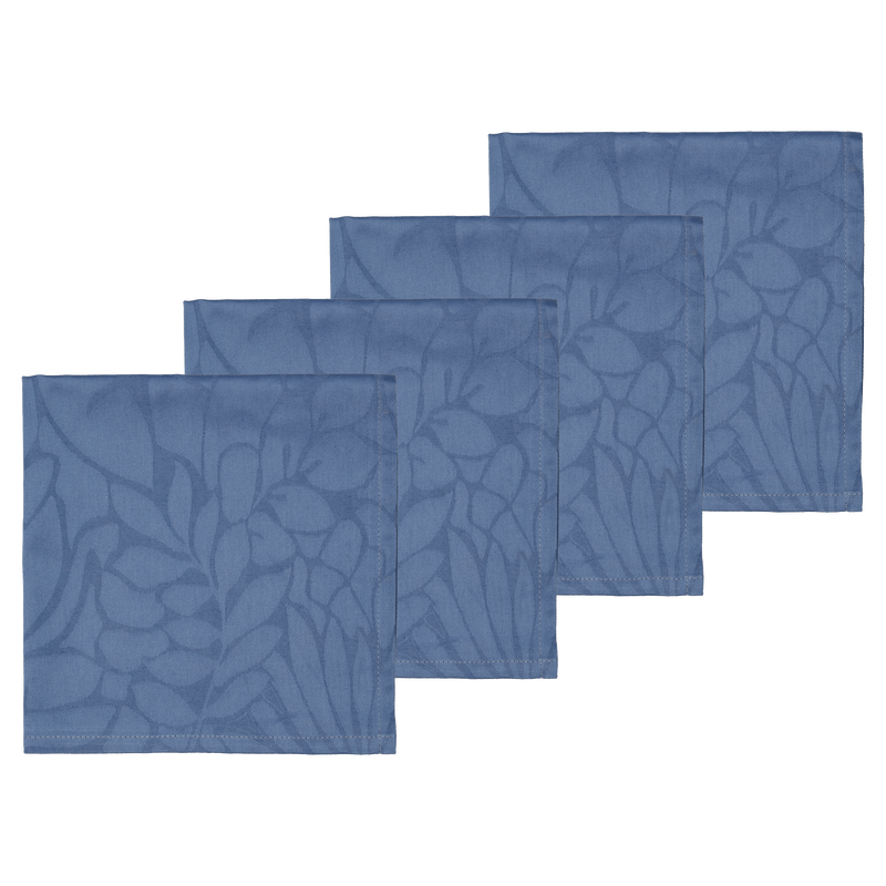 Abstract leaves Damask Stofservietter 4 stk.