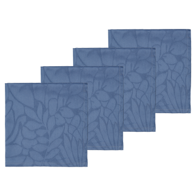Abstract leaves Damask Stofservietter 4 stk.